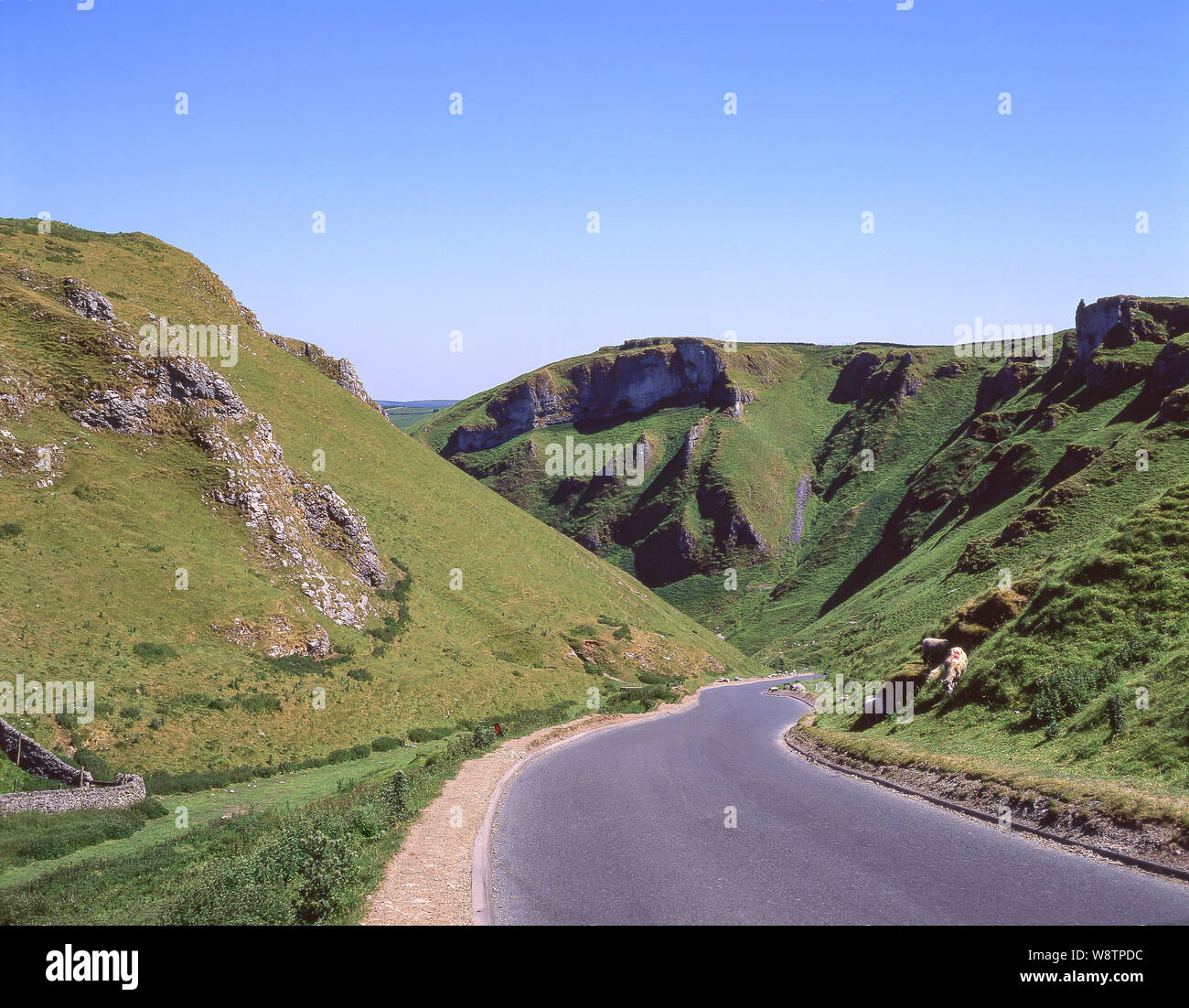 Winnats, Derbyshire Peak District, Derbyshire, England, Vereinigtes Königreich Stockfoto