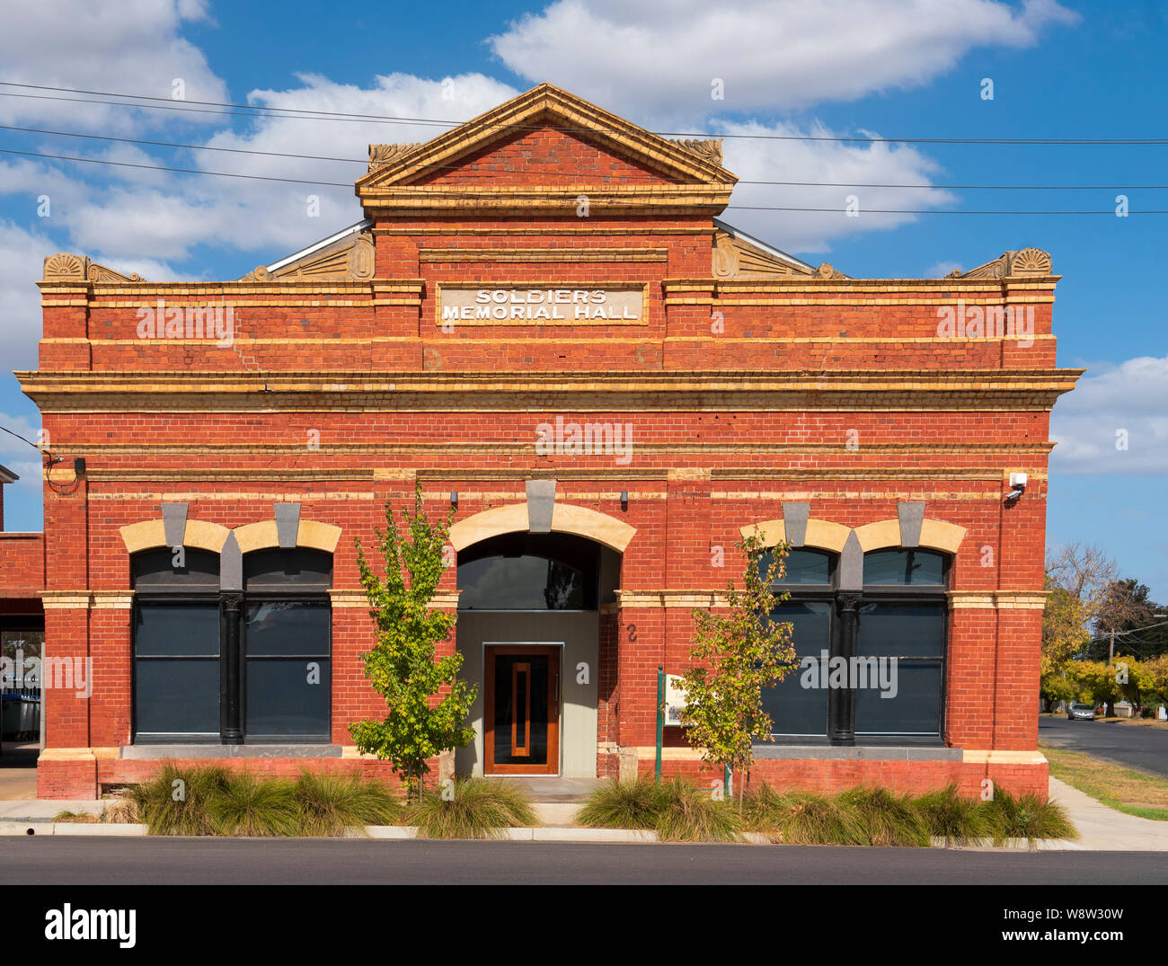 Soldaten Memorial Hall in Euroa, einer kleinen Stadt im ländlichen Victoria Australien Stockfoto