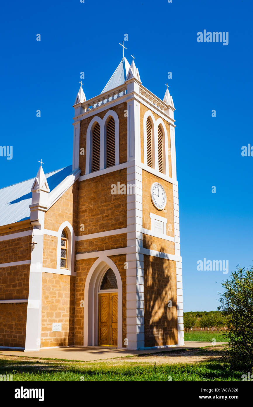 Historische lutherische Kirche in Bookpurnong South Australia, Australien Stockfoto