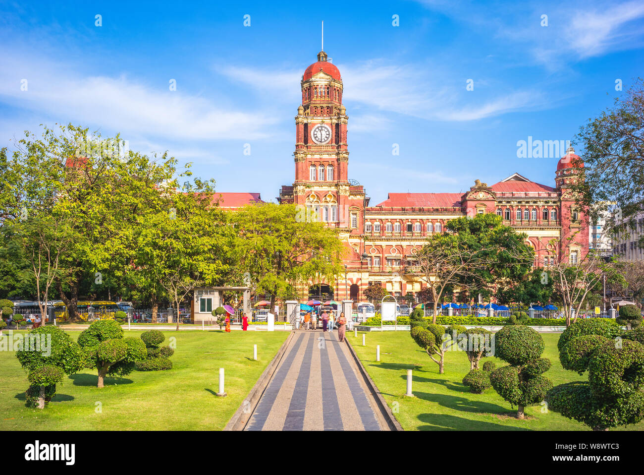 High Court Building in Yangon, Myanmar, Bruma Stockfoto