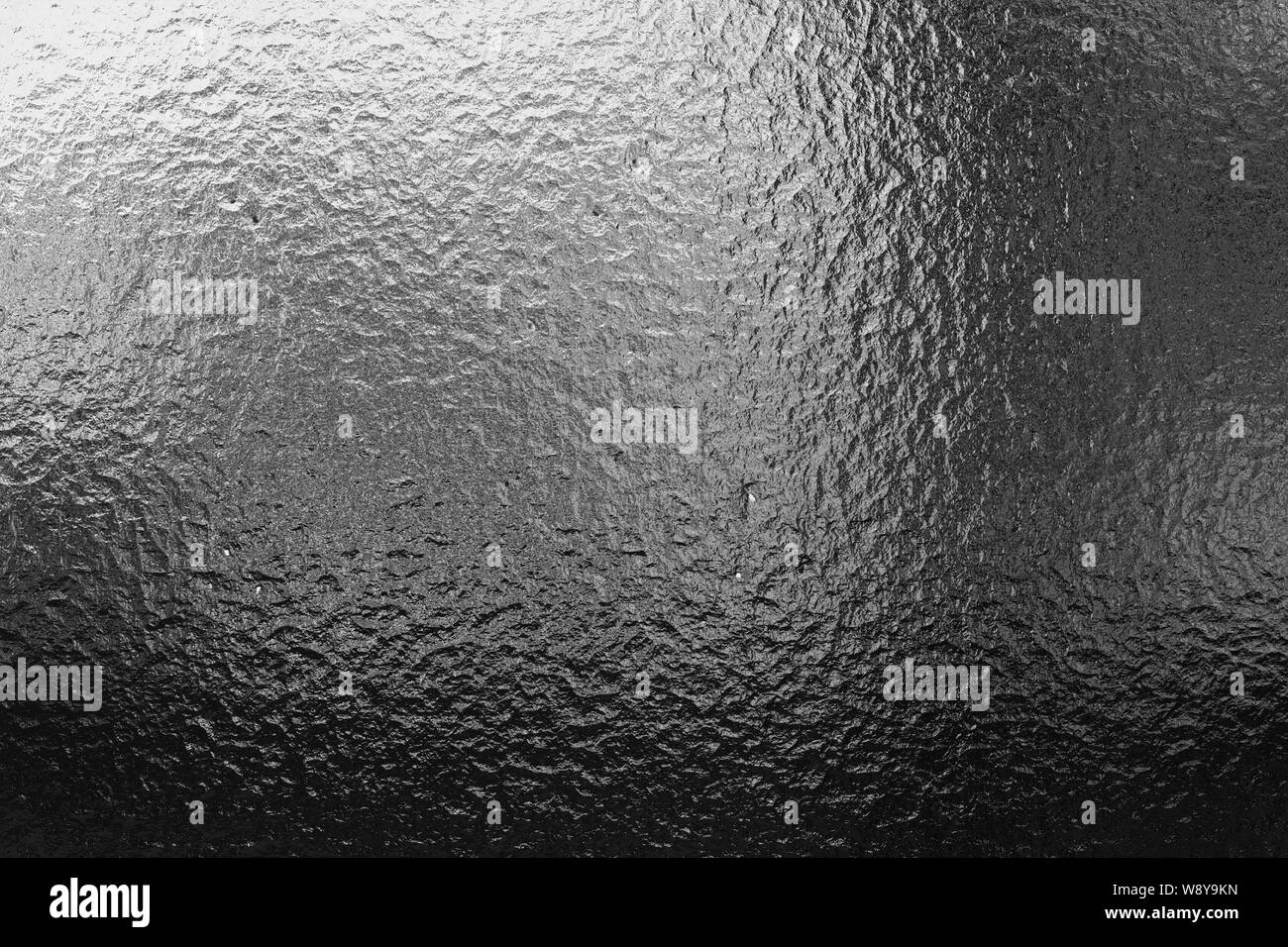 Metall rippled Hintergrund. Abstrakte metall Textur. 3d schwarz und weiß Abbildung: Stockfoto