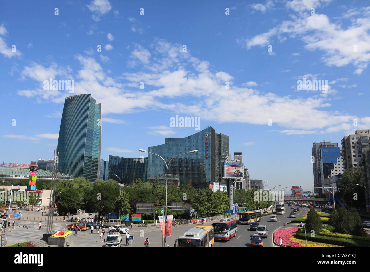 Anzeigen von zhongguancun Haidian Science Park, bekannt als China Silicon Valley, in Peking, China, 8. Juni 2011. Stockfoto