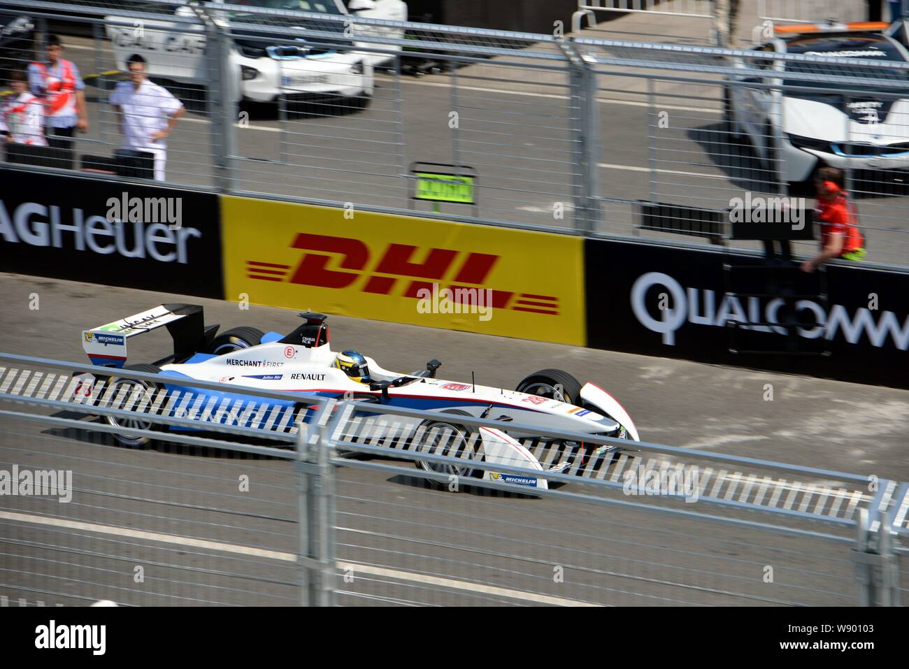 Andretti Autosport Treiber Charles Pic von Frankreich konkurriert bei der Formel E-Auto Rennen in Peking, China, 13. September 2014. Stockfoto