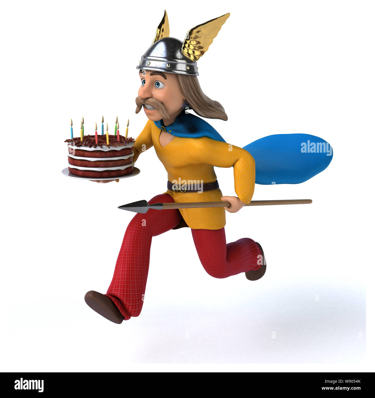 Spaß gaulois - 3D-Darstellung Stockfoto