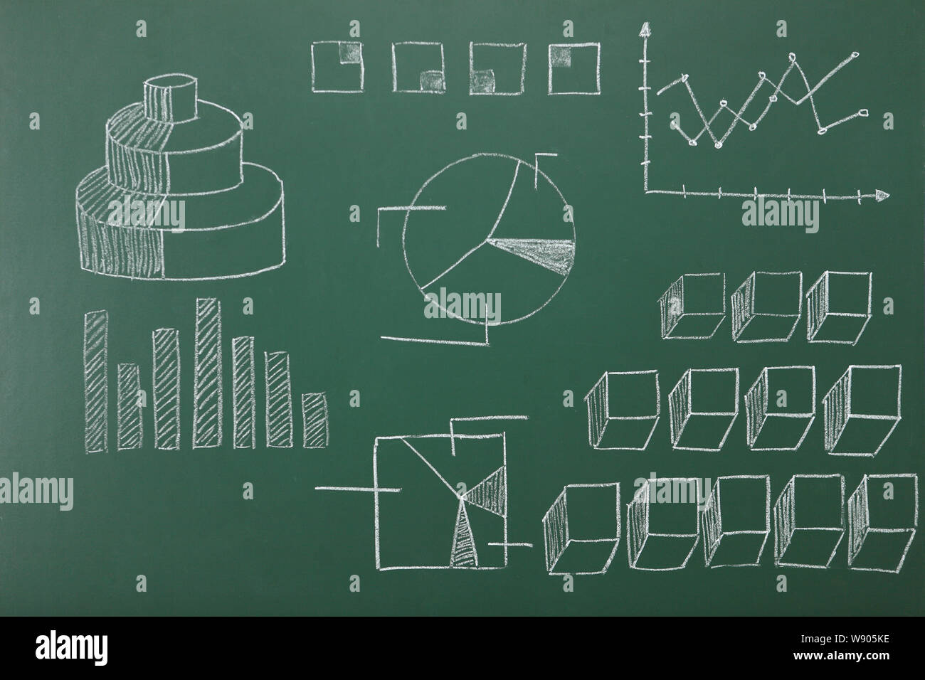 Abbildung auf Tafel Stockfoto