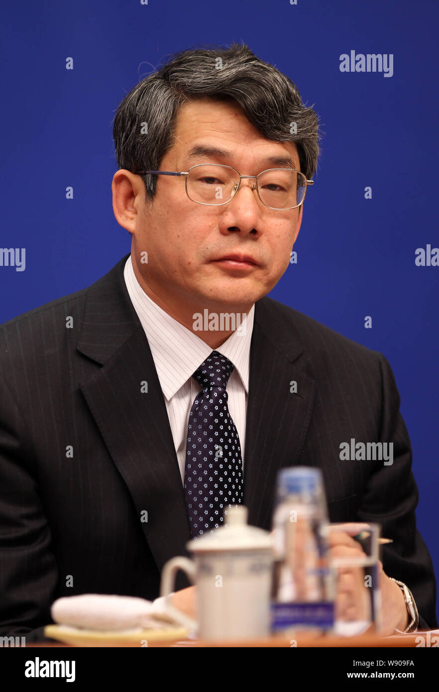 ---- Liu Tienan, dann stellvertretende Vorsitzende der Nationalen Entwicklungs- und Reformkommission (NDRC) und Direktor des Nationalen Energie Verwaltung, Stockfoto