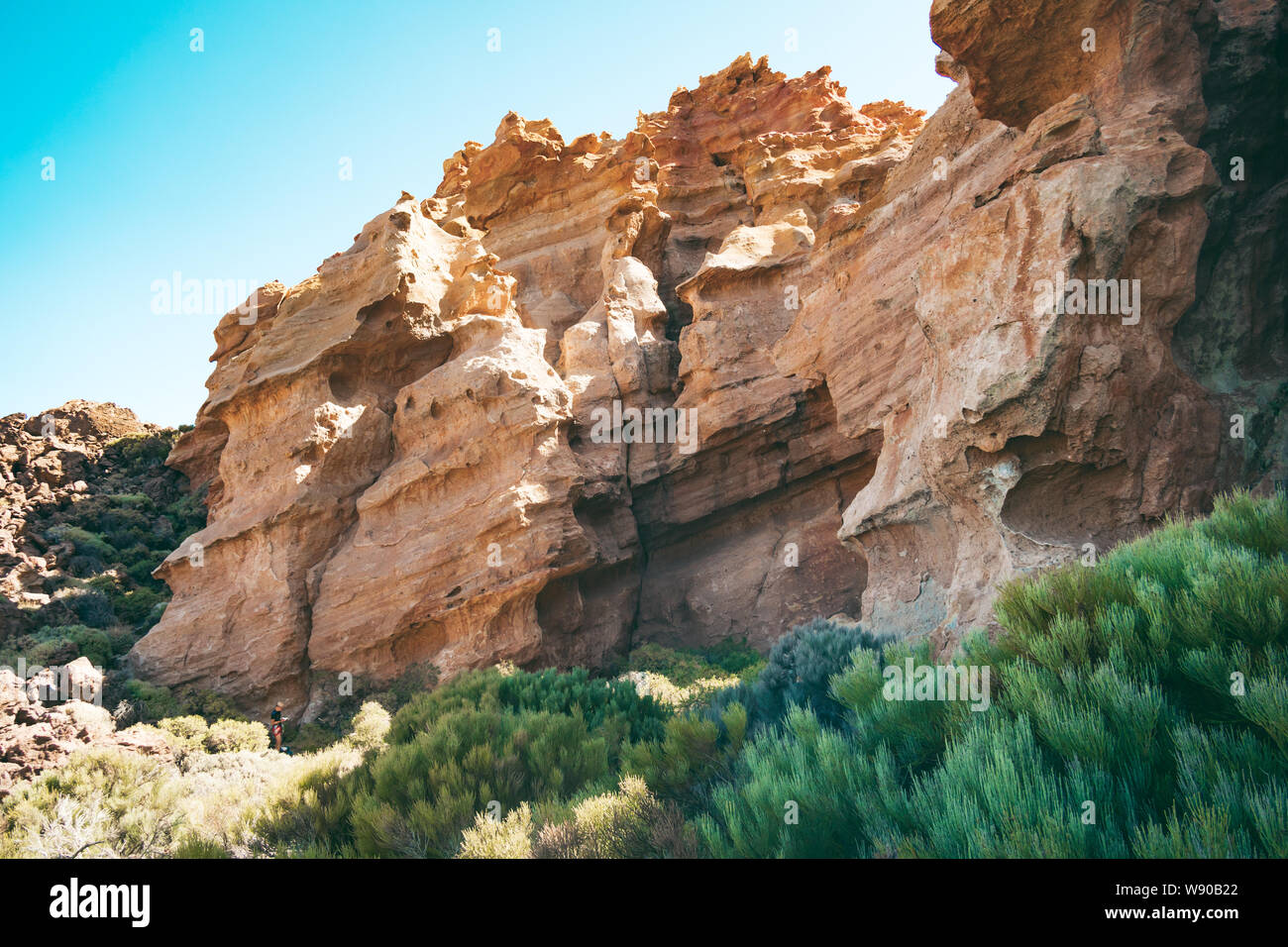 Beeindruckende Felsformationen der Nationalpark Teide auf Teneriffa Stockfoto