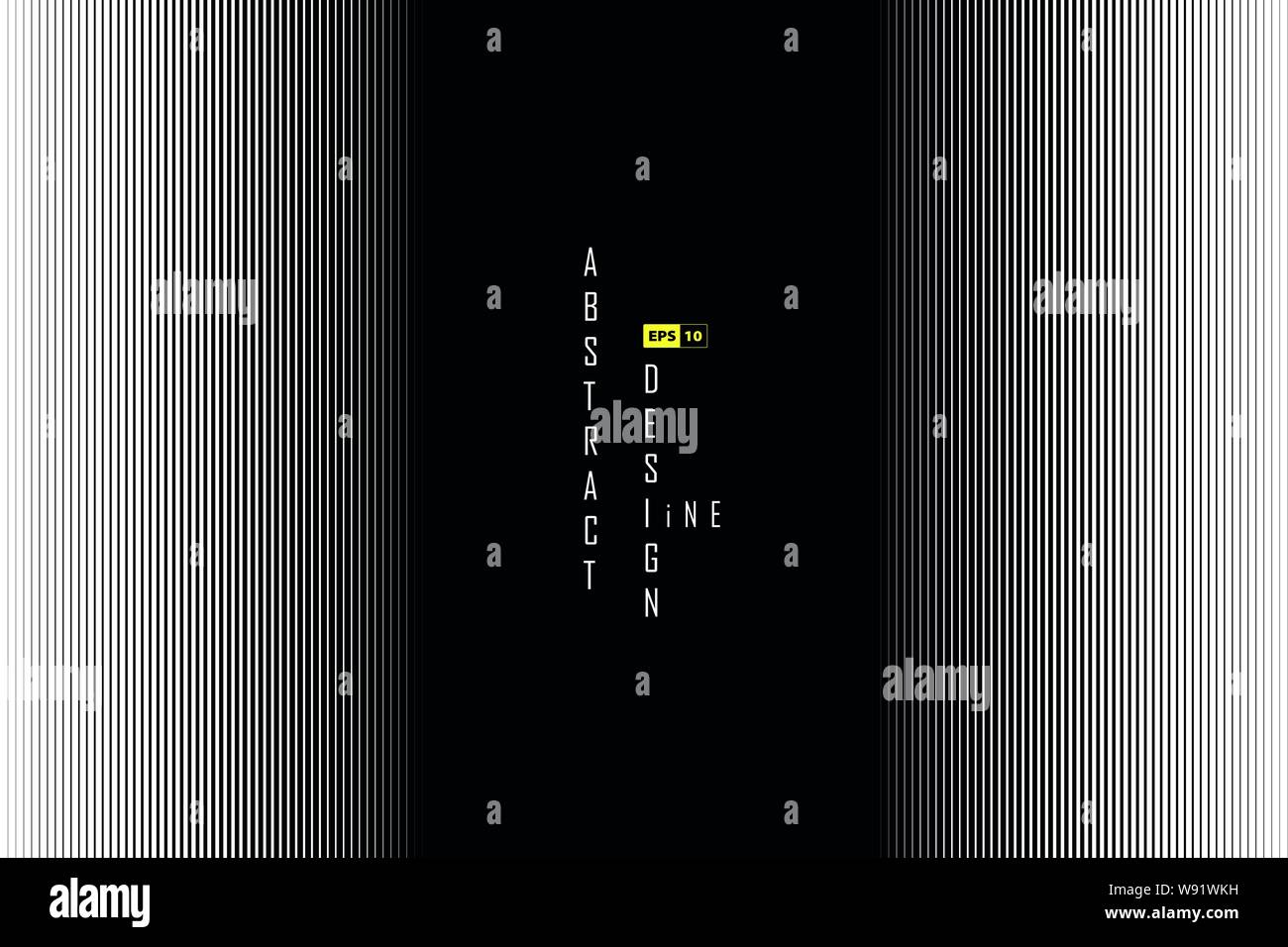 Abstrakte Linie Schwarzweiß-Design von rasterungs-Dekoration. Verwenden Sie für Ad, Artwork, Template Design, Cover, druck, flyer. illustration Vector EPS 10. Stock Vektor