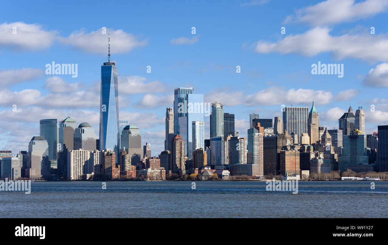 Skyline von Manhattan (Januar 2018) Stockfoto