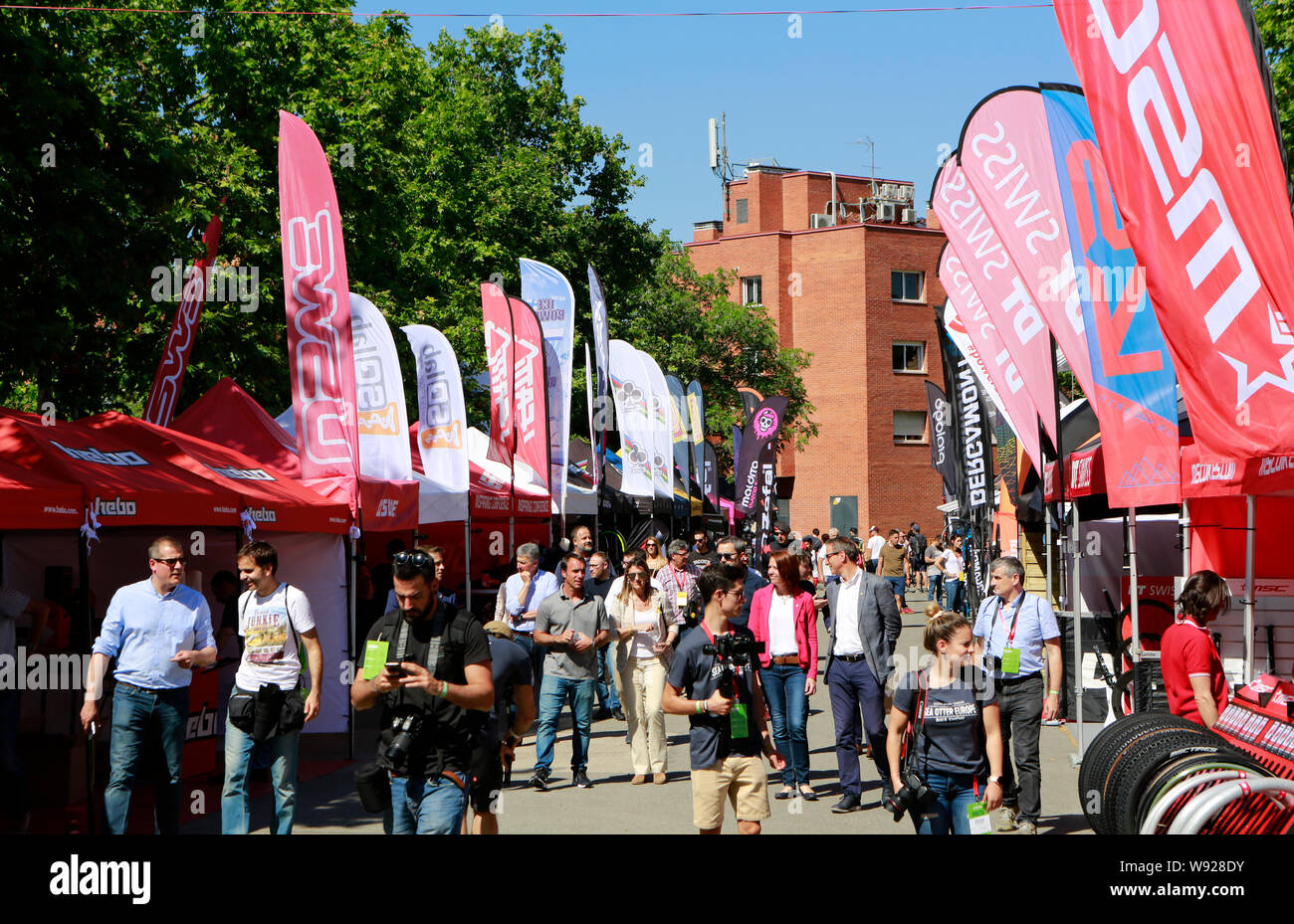 Sea Otter Europa2019 Bike Show in Girona, Spanien Stockfoto