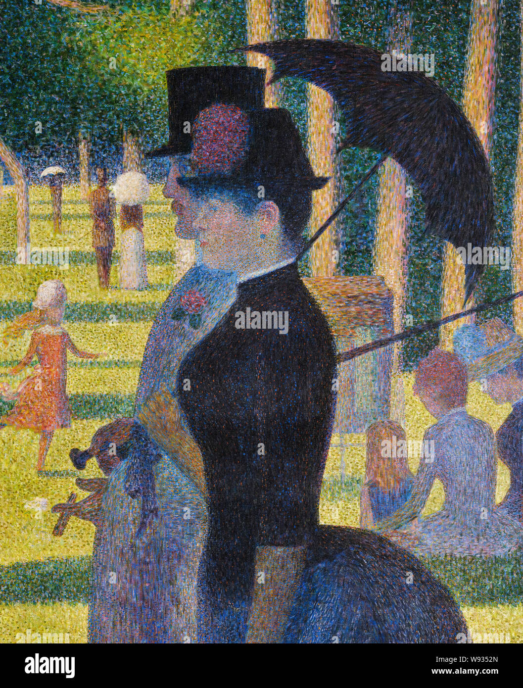 Ein sonntagnachmittag auf der insel la grande jatte Stockfotos und