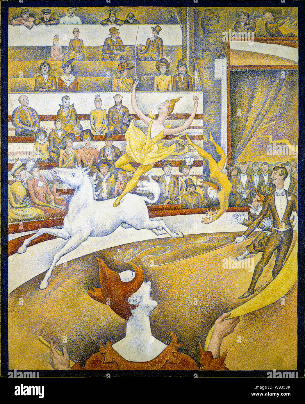 Georges Seurat, The Circus, (Le Cirque), unvollendetes post-impressionistisches Gemälde, 1891 Stockfoto