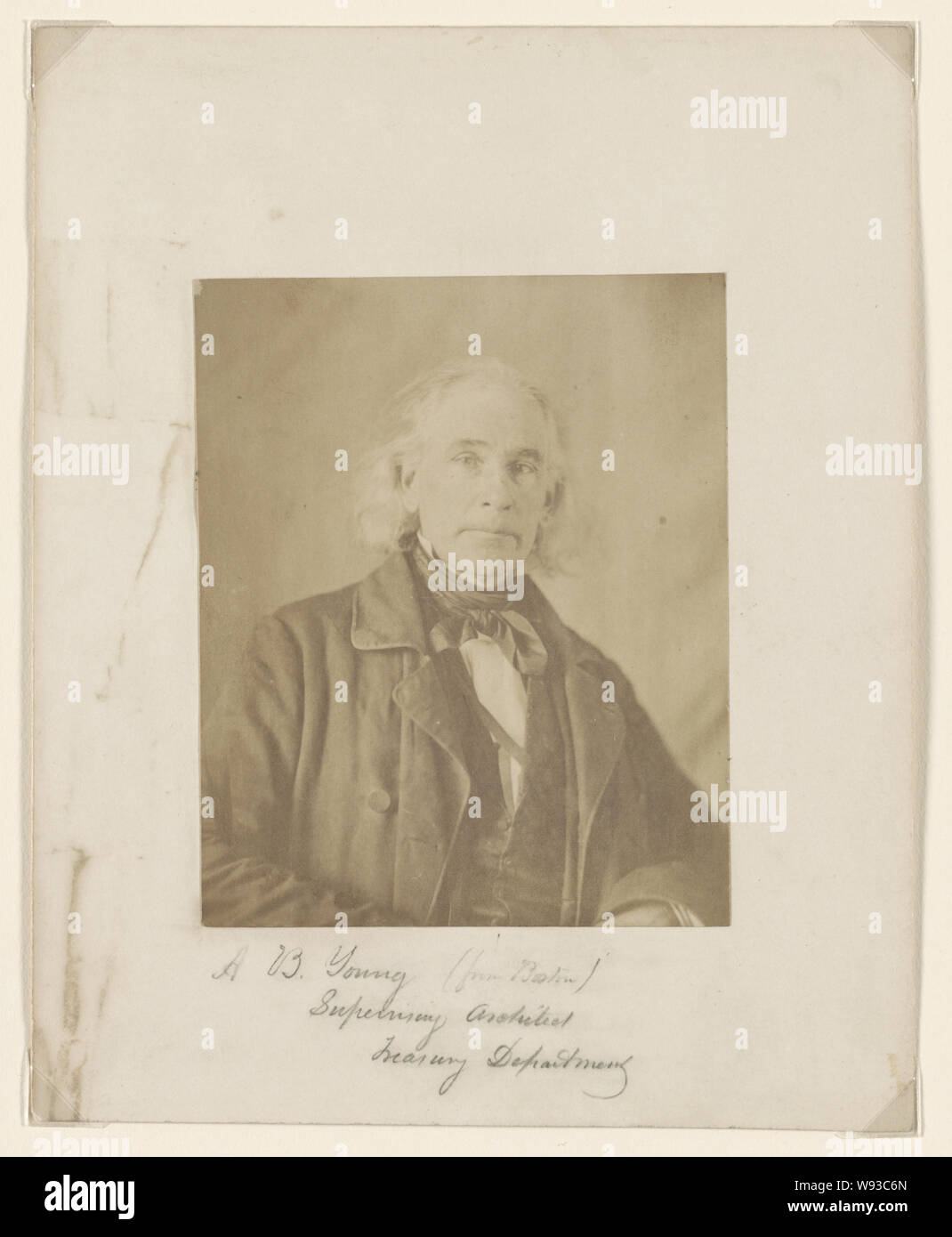 A.B.-Young (Boston) betreuende Architekt, Treasury. Stockfoto