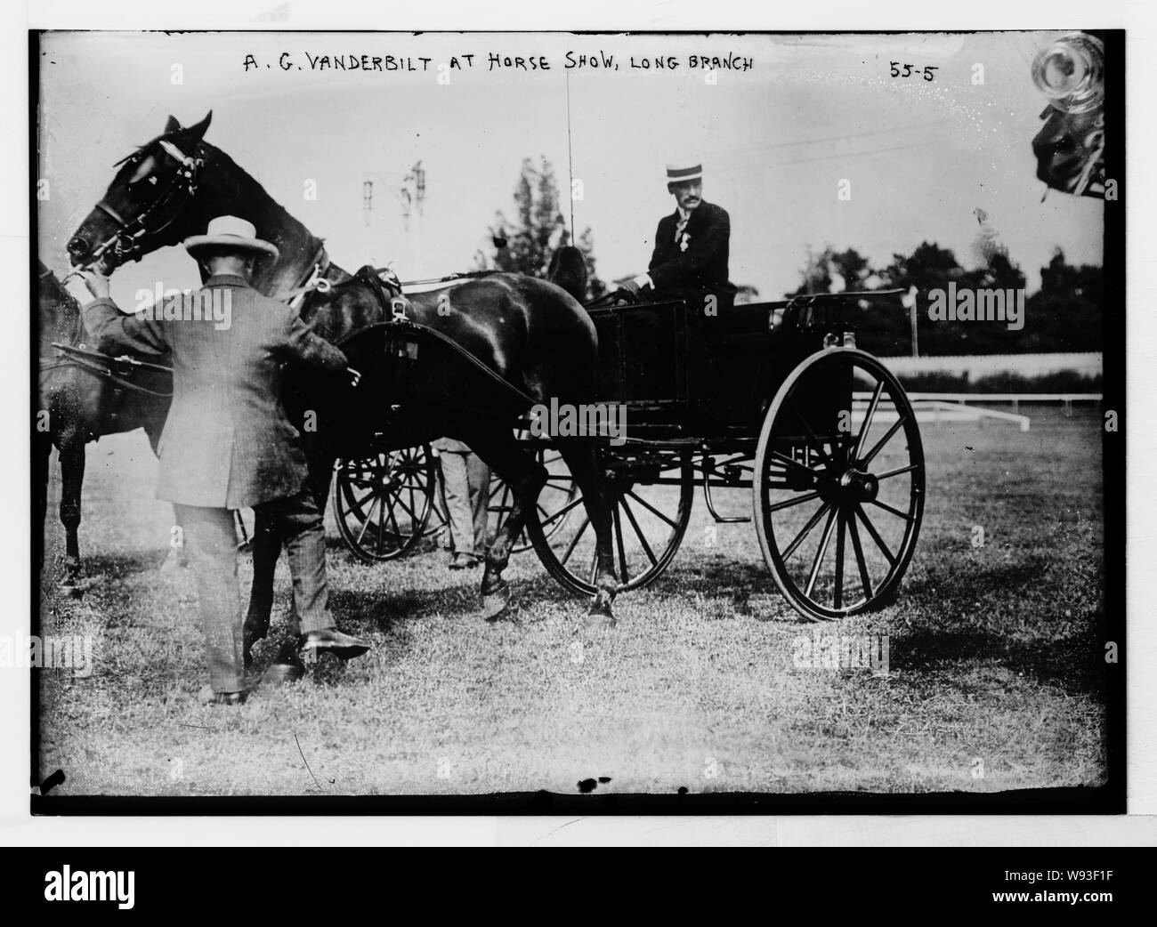 A.G. Vanderbilt bei Horse Show, Long Branch Stockfoto