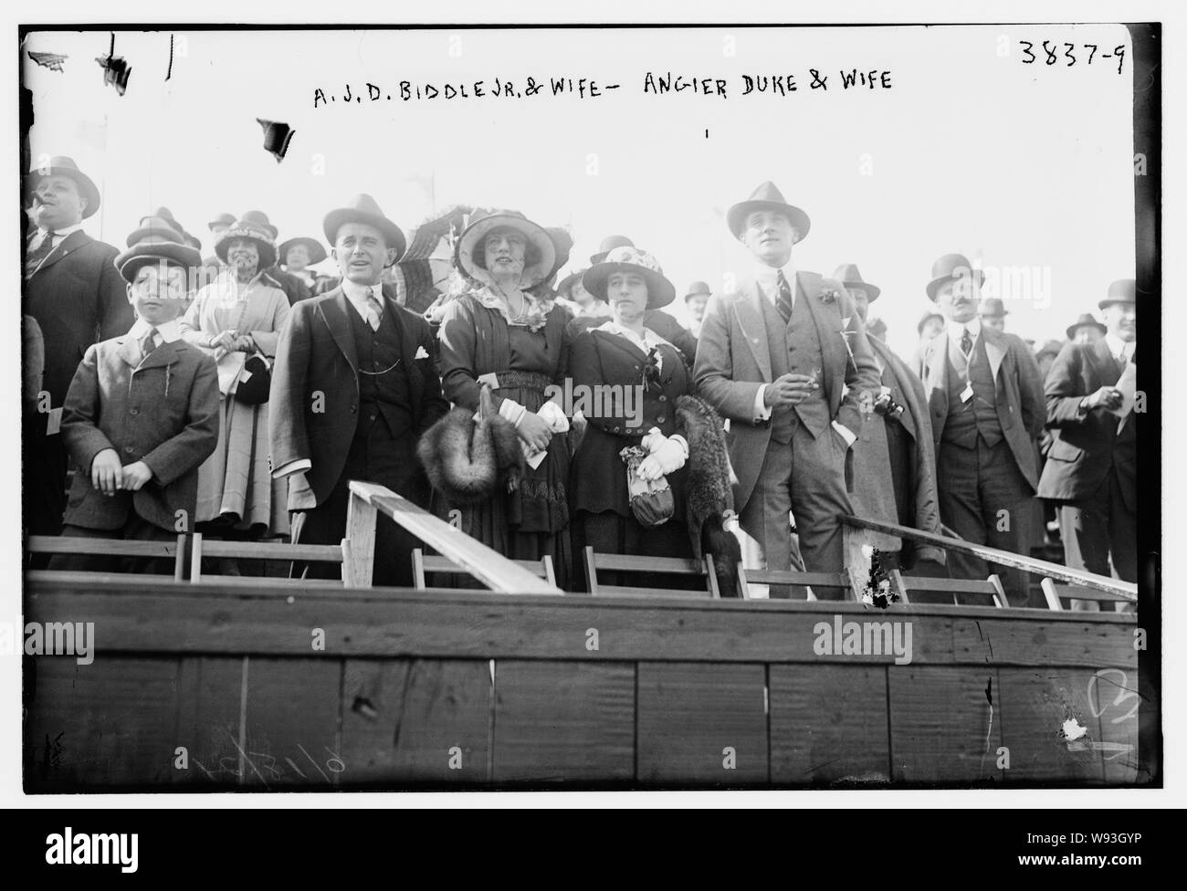 A.J.D. Biddle Jr. & Frau Angier Herzog & Frau Stockfoto