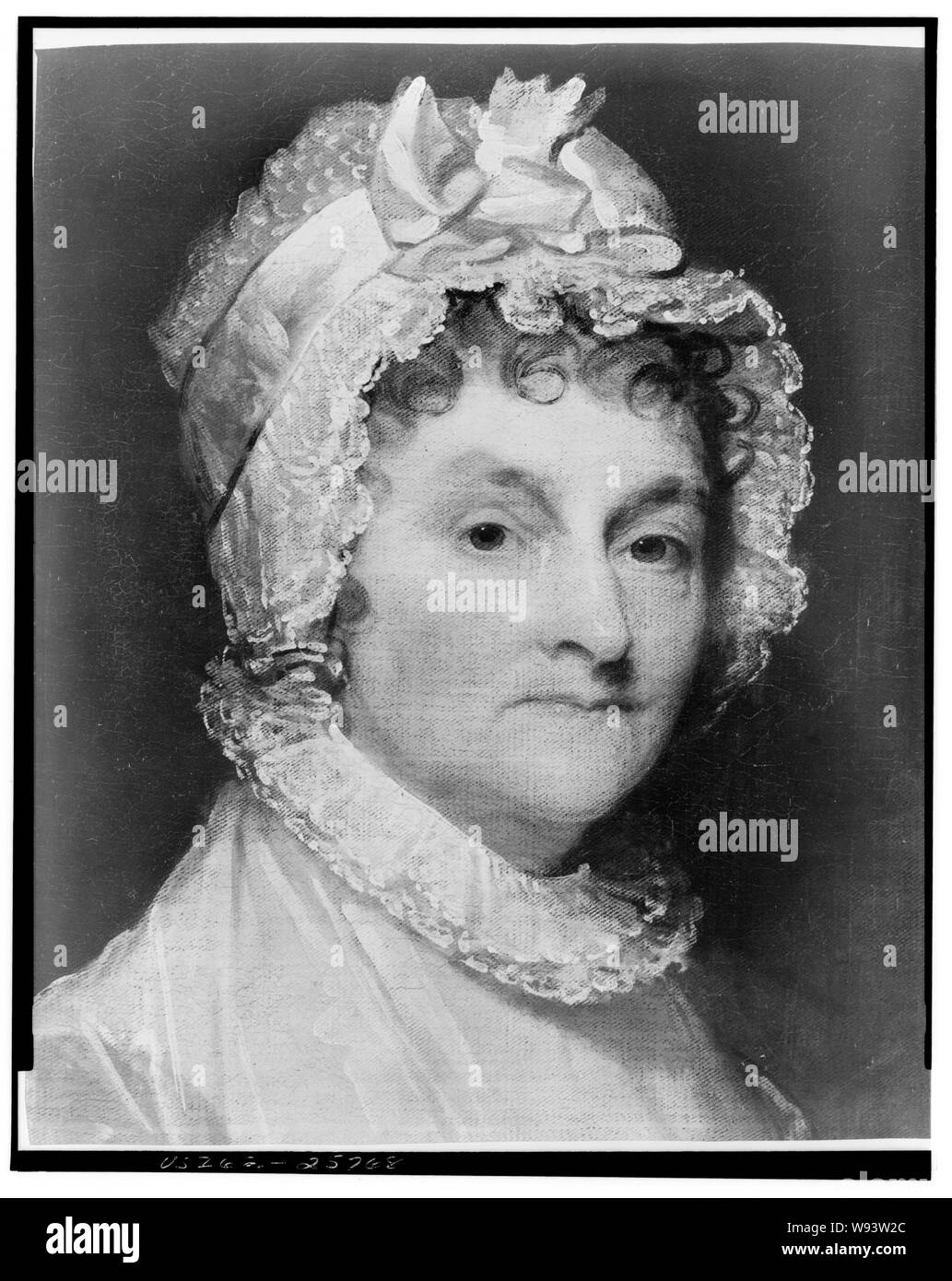 Abigail Smith Adams Frau von John Adams/Foto Portrait von Gilbert Stuart. Stockfoto