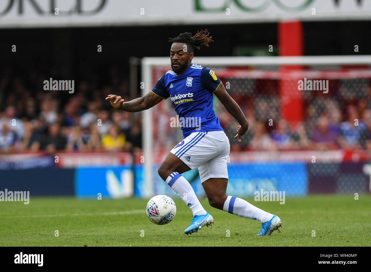 3. August 2019, Griffin Park, London, England; Sky Bet Meisterschaft, Brentford vs Birmingham City; Jacques Maghoma (19) von Birmingham läuft mit dem Ball Credit: Phil Westlake/News Bilder, Stockfoto