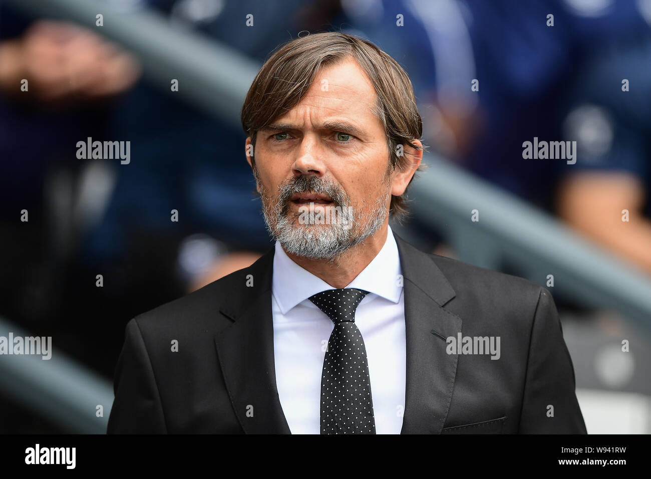 10. August 2019, Pride Park, Derby, England; Sky Bet Meisterschaft, Derby County vs Swansea City; Phillip Cocu, Manager von Derby County Credit: Jon Hobley / Aktuelles Bilder der Englischen Football League Bilder unterliegen DataCo Lizenz Stockfoto