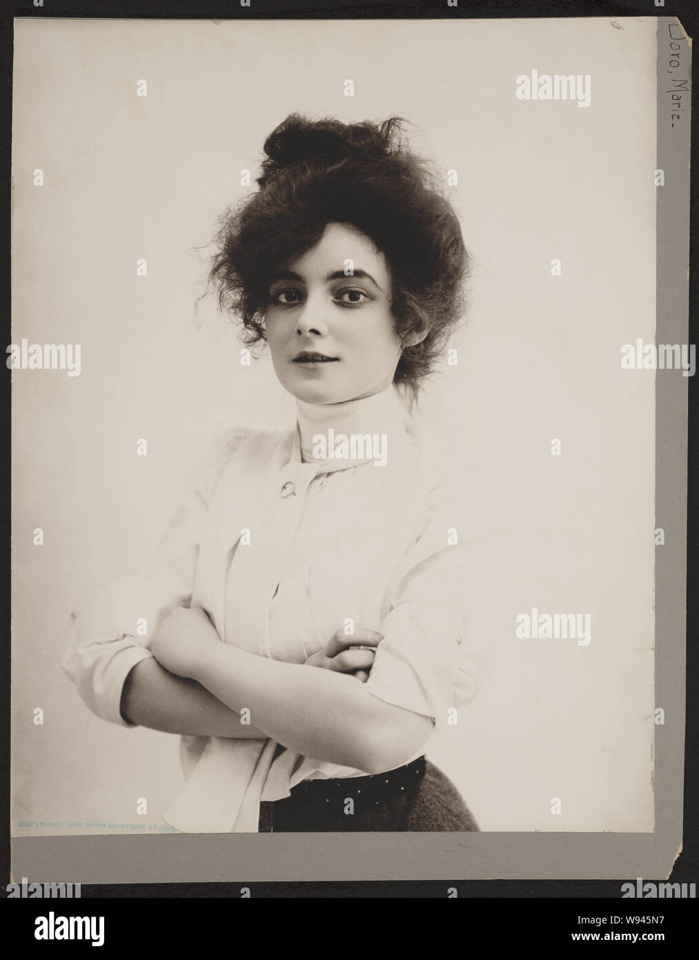 Schauspielerin Marie Doro/Burr McIntosh Studio Stockfoto