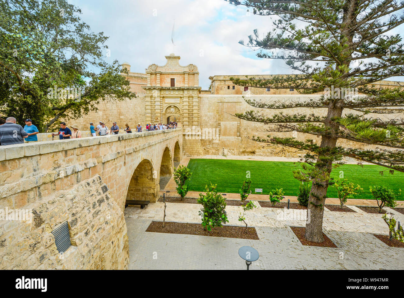 Die mdina Tor auf der Mittelmeerinsel Malta auch verwendet, um wie die Könige Landung Tor aus dem Spiel der Throne Stockfoto