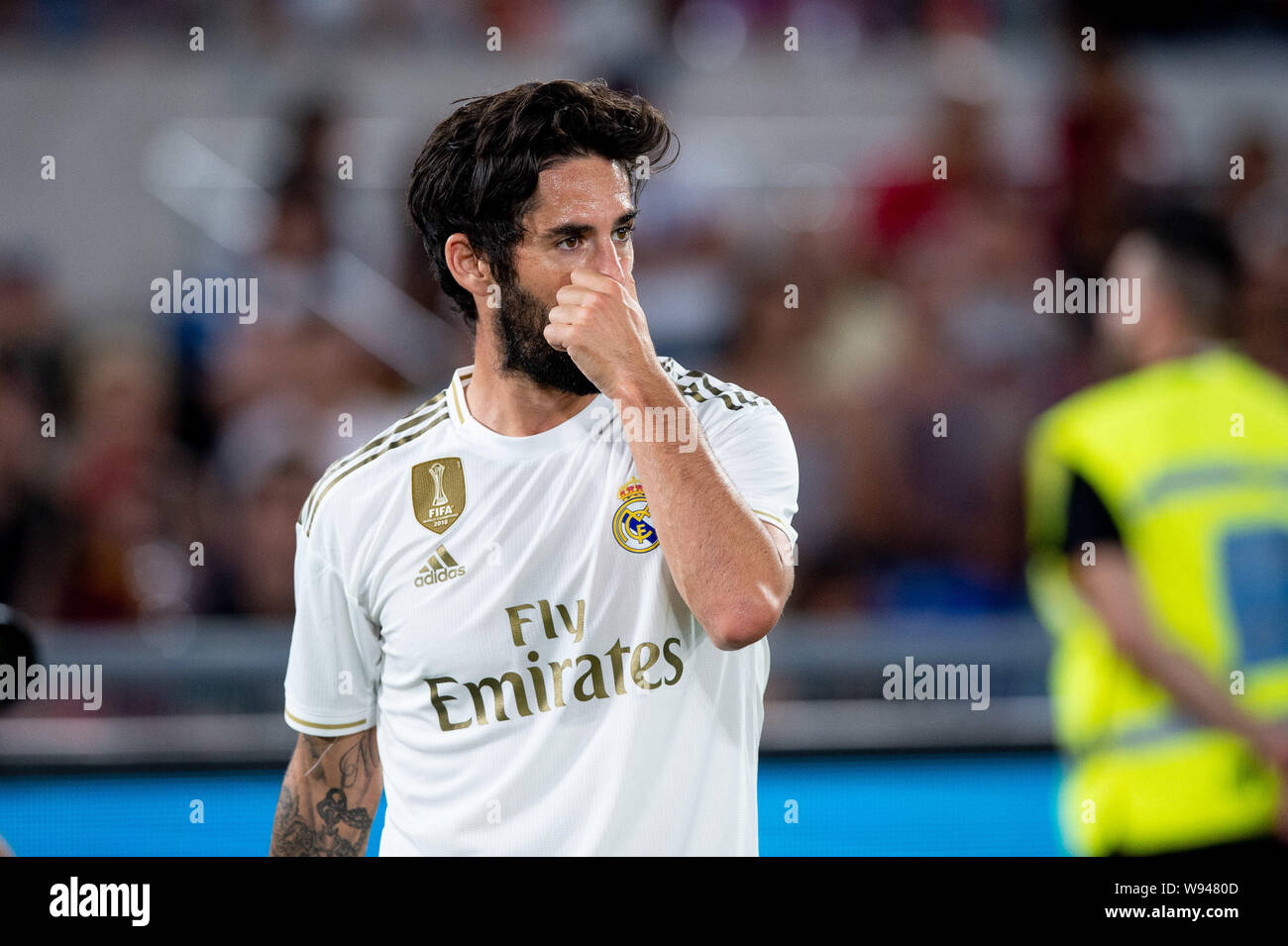 Rom, Italien. 11 Aug, 2019. Isco von Real Madrid während der Vorsaison Freundschaftsspiel zwischen AS Roma und Real Madrid im Stadio Olimpico, Rom, Italien Am 11. August 2019. Foto von Giuseppe Maffia. Credit: UK Sport Pics Ltd/Alamy leben Nachrichten Stockfoto