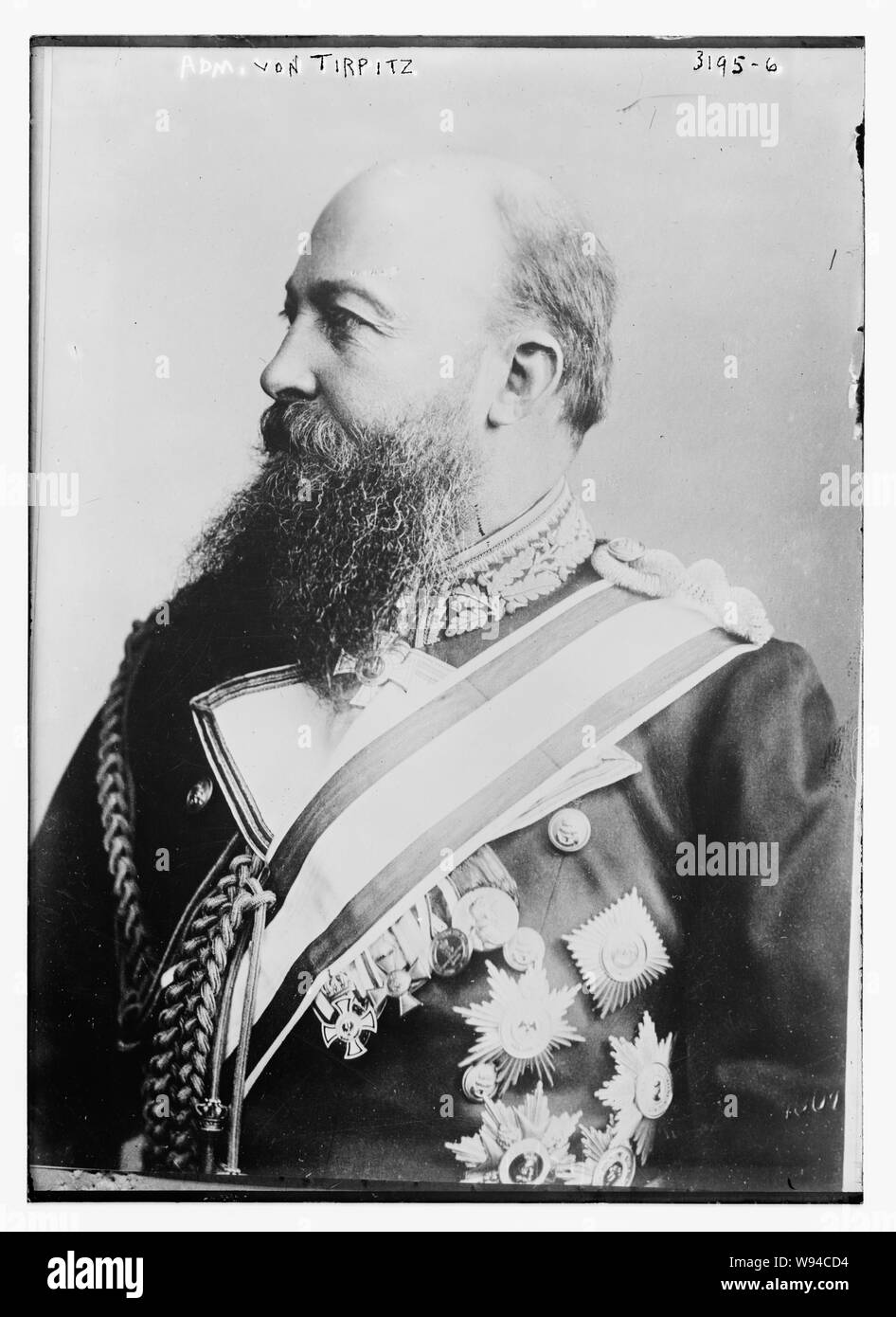 Admiral von Tirpitz Stockfoto