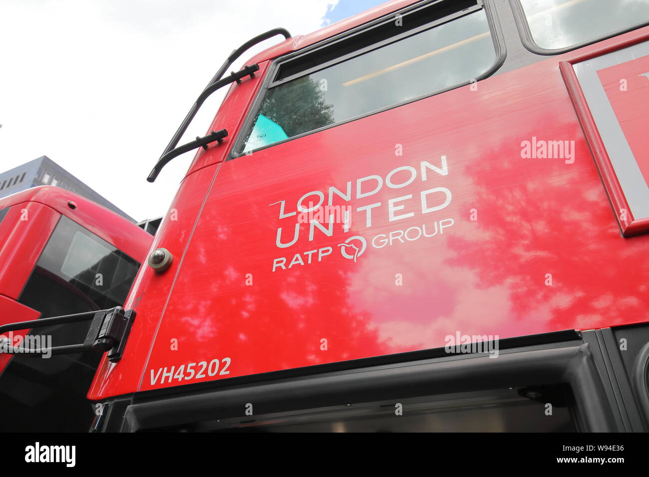 London United RATP Group-bus Unternehmen unterzeichnen London UK Stockfoto