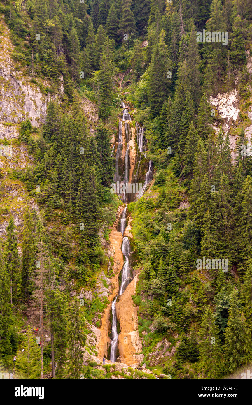 Hoher Wasserfall in Spring Mountain Stockfoto