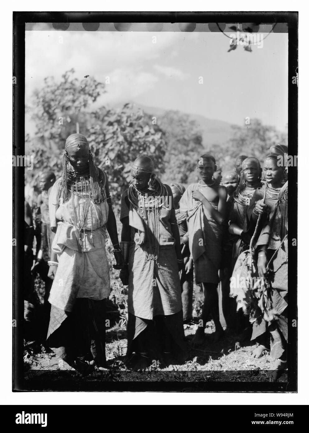 Afrika negative Stockfoto