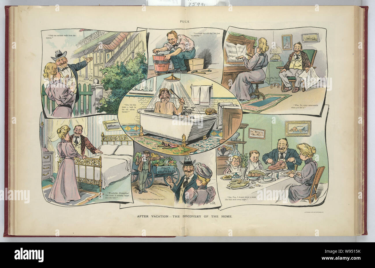 Nach dem Urlaub - die Entdeckung der Home/J.S.P. Stockfoto