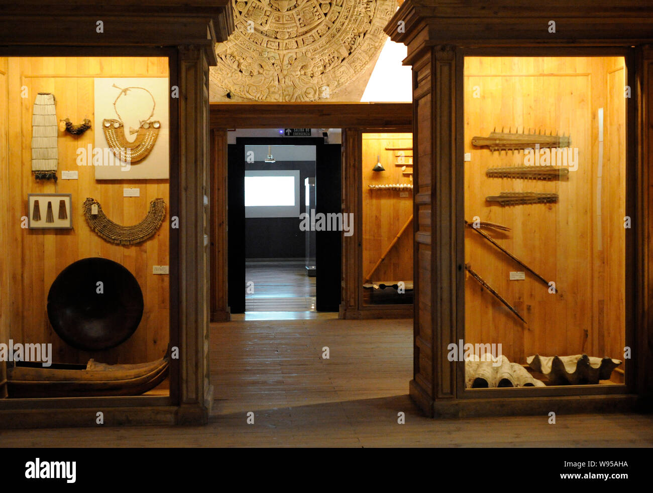 Museum des Amerikas. Blick auf eines der Zimmer. Madrid, Spanien. Stockfoto
