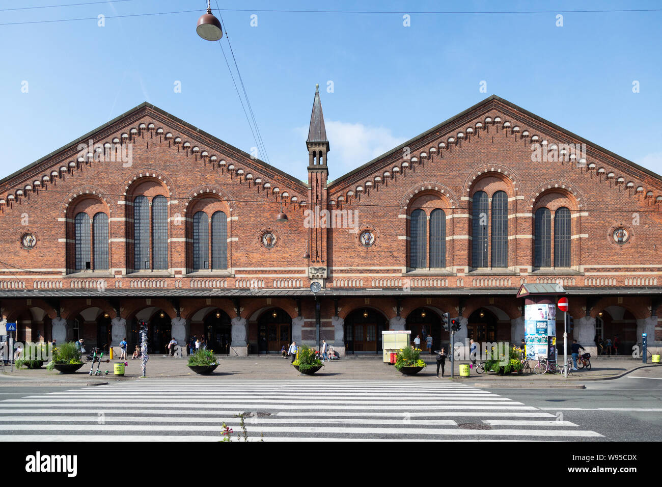 Der Hauptbahnhof von Kopenhagen nach außen; der Hauptbahnhof in Kopenhagen Dänemark Skandinavien Stockfoto