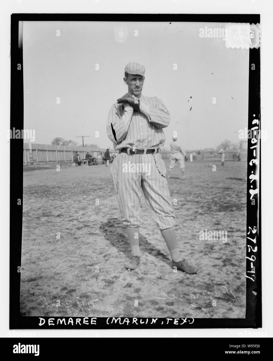 Al Demaree, New York NL, at Spring Training in Marlin Springs, Texas (Baseball) Stockfoto