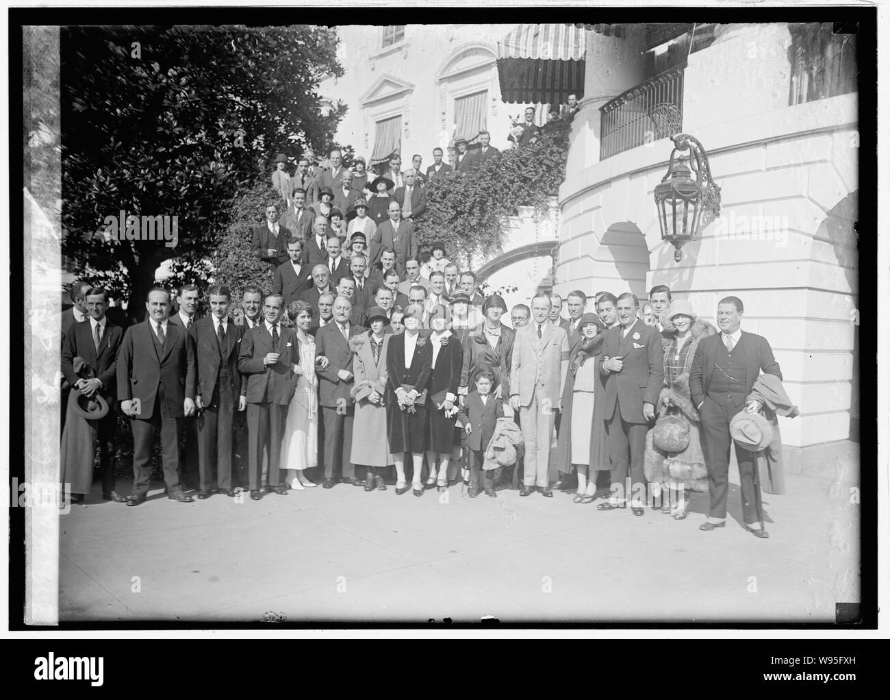 Al Jolson & Bande an W.h. h White House, Washington, D.C., 24.10. Stockfoto