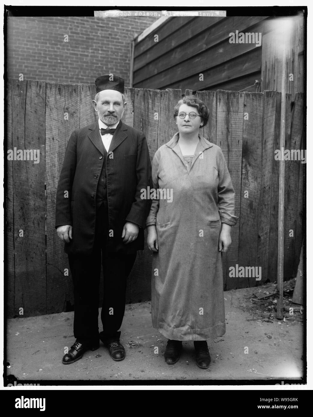 Englisch: JOLSON, AL. AL JOLSON's Eltern Englisch: JOLSON, AL. AL JOLSON'S ELTERN Stockfoto