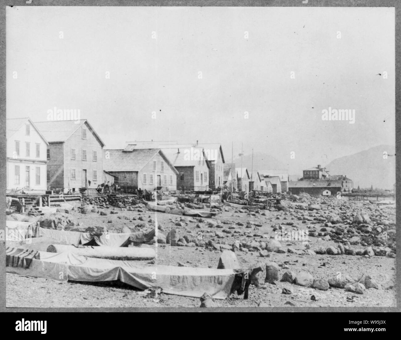 Alaska, Sitka - Indian Ranch (Blick entlang der felsigen Strand) Stockfoto Alaska, Sitka - Indian Ranch (Blick entlang der felsigen Strand) Stockfoto