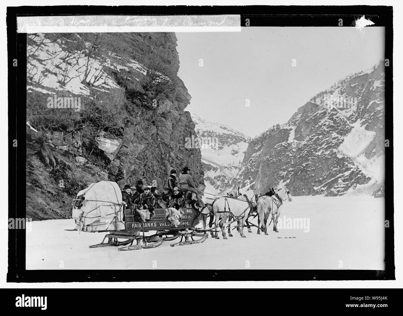 Alaska Stadium eintritt in Keystone Canyon Stockfoto