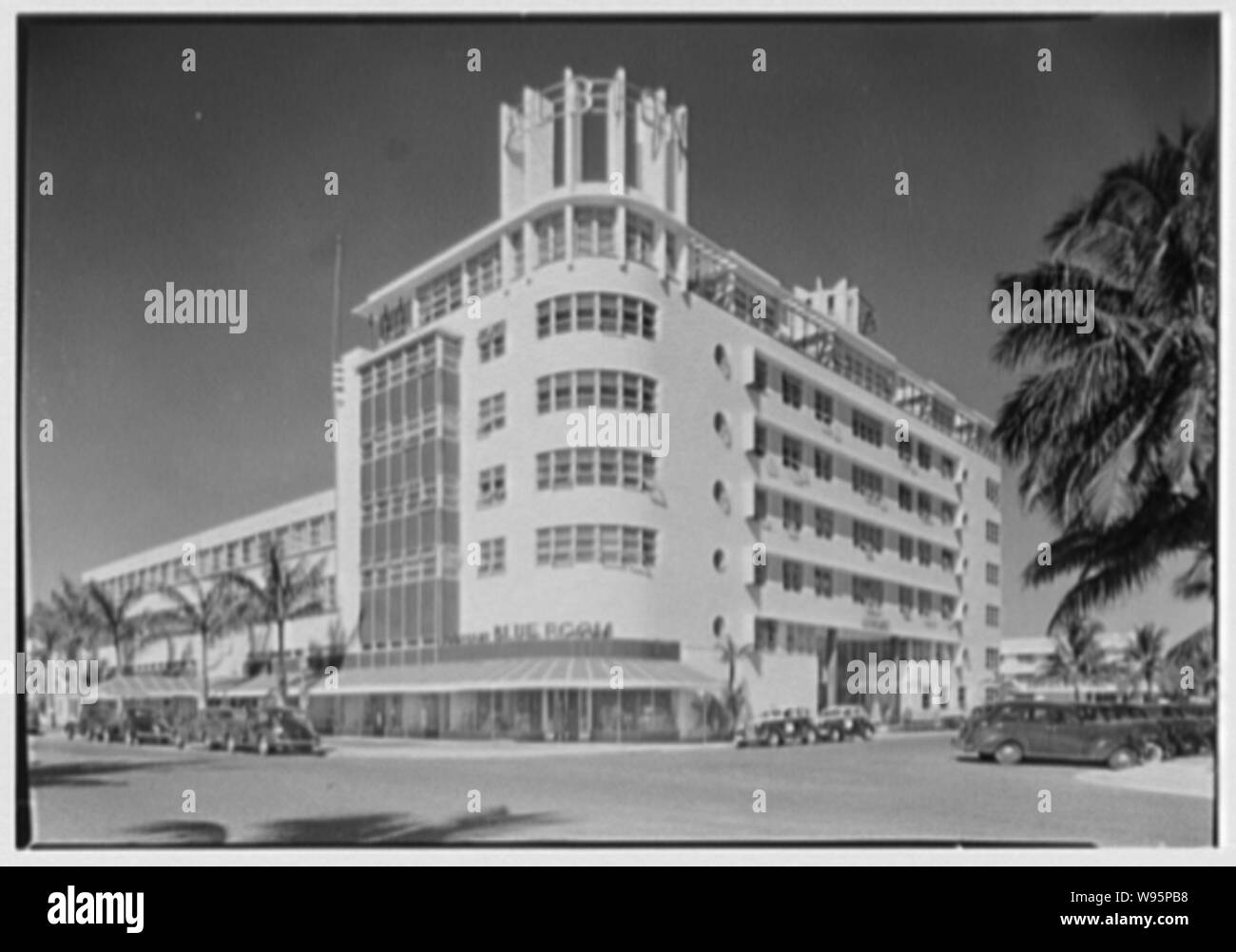 Albion Hotel, Lincoln Road, Miami Beach, Florida. Stockfoto