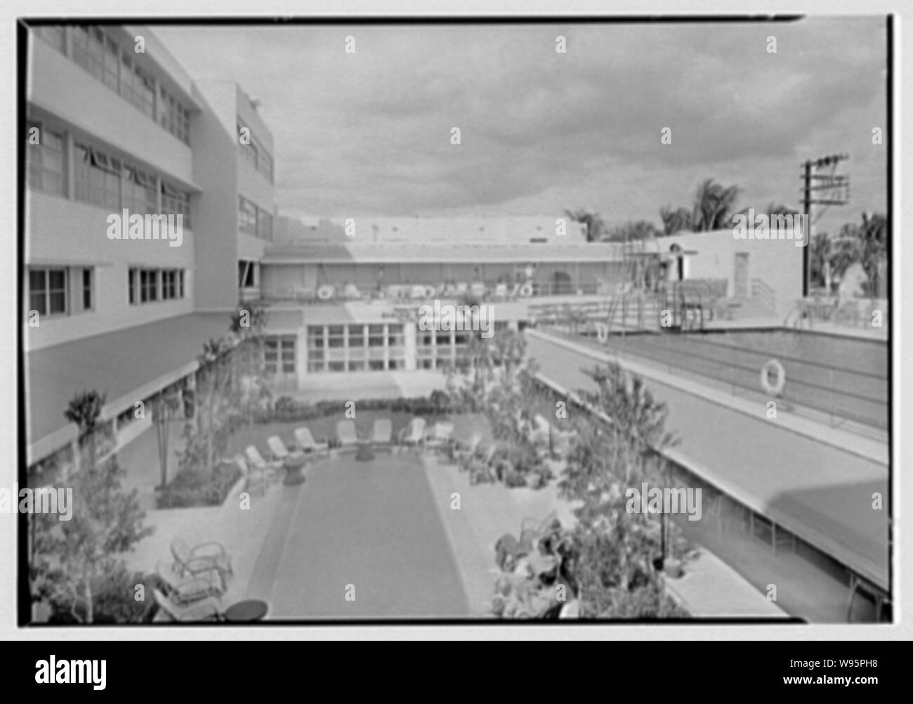 Albion Hotel, Lincoln Road, Miami Beach, Florida. Stockfoto