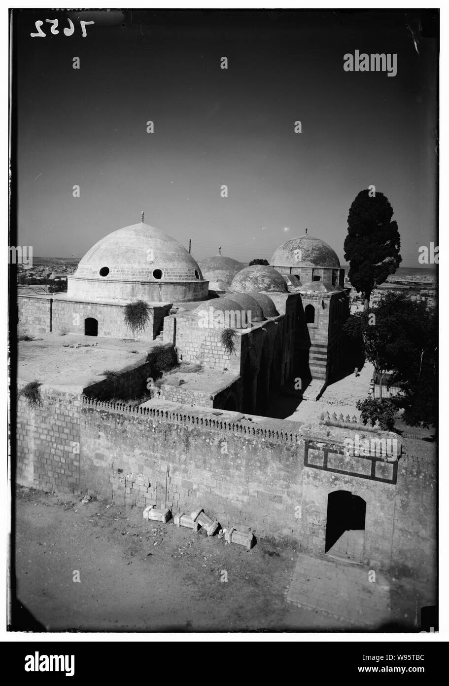 Aleppo. Heiligtum von Abu Bekir. Größere Ansicht Stockfoto