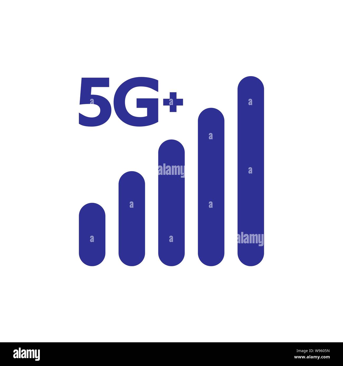 5G-Symbol. 5G Internet. Neue Technologie Netzwerk Farbe unterzeichnen. EPS 10. Stock Vektor