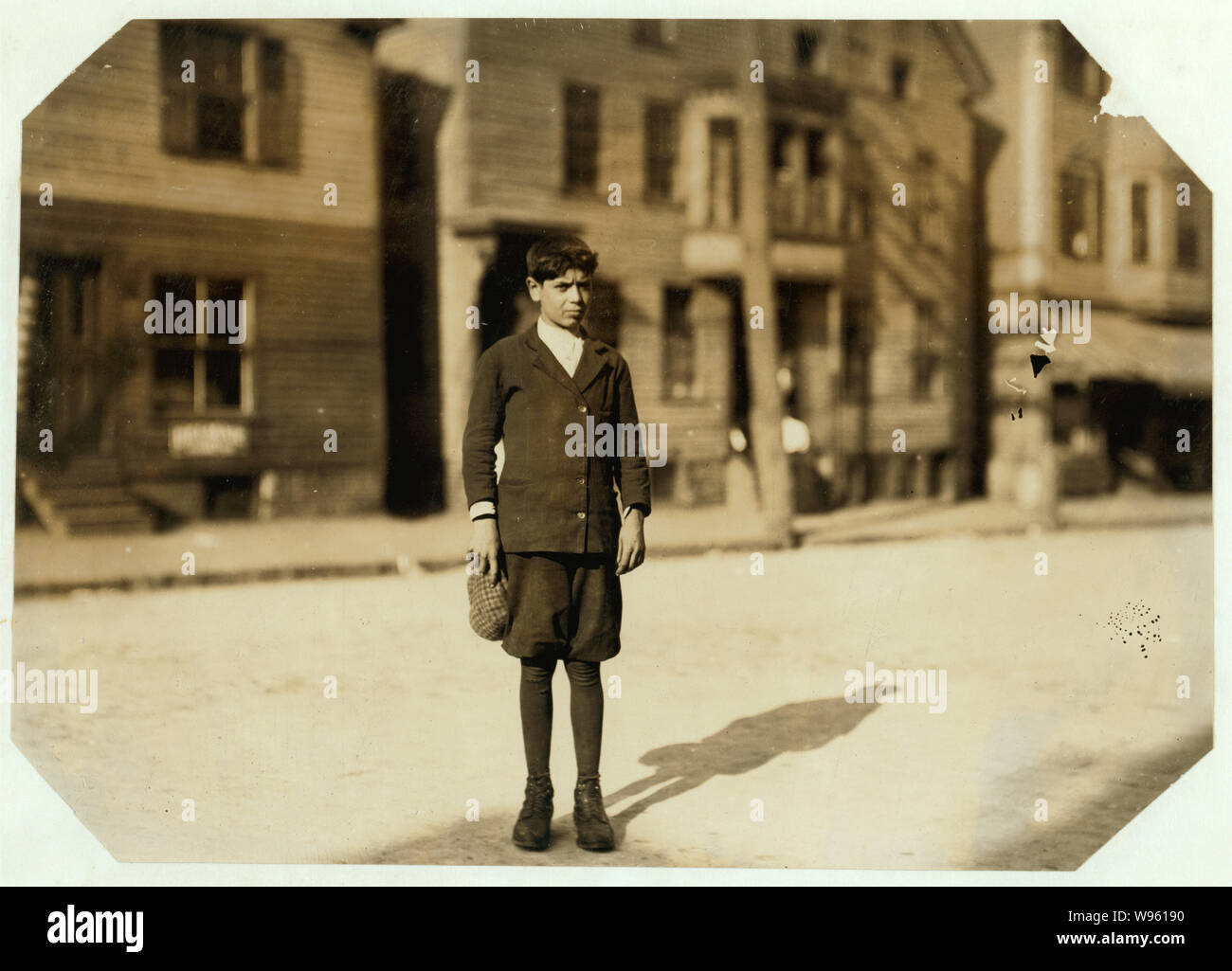 Alfro Magureto, 55 Elm Street, arbeitete den ganzen Sommer in Doffen Zimmer Nr. 5 des Washingtoner Mühle. Sie legte letzte Woche für zwei Wochen. Erwartet, dass diese Woche wieder zu kommen. Abstract: Fotografien aus den Aufzeichnungen des Nationalen Kinderarbeit Committee (USA) Stockfoto