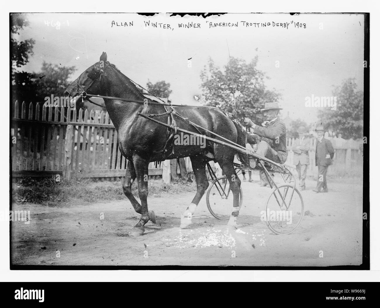 Allan Winter, Sieger, Amerikanische Trotting Derby, 1908 Stockfoto