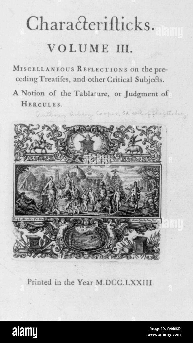Allegorischen Szene des Urteils des Herkules Stockfoto