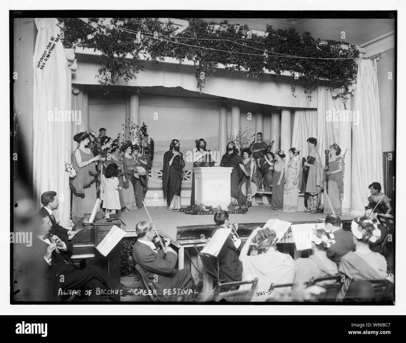 Altar des Bacchus, griechischen Festival Stockfoto