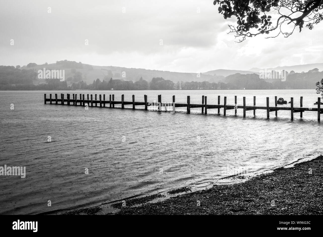 Coniston Mole in Coniston Water, Cumbria Stockfoto