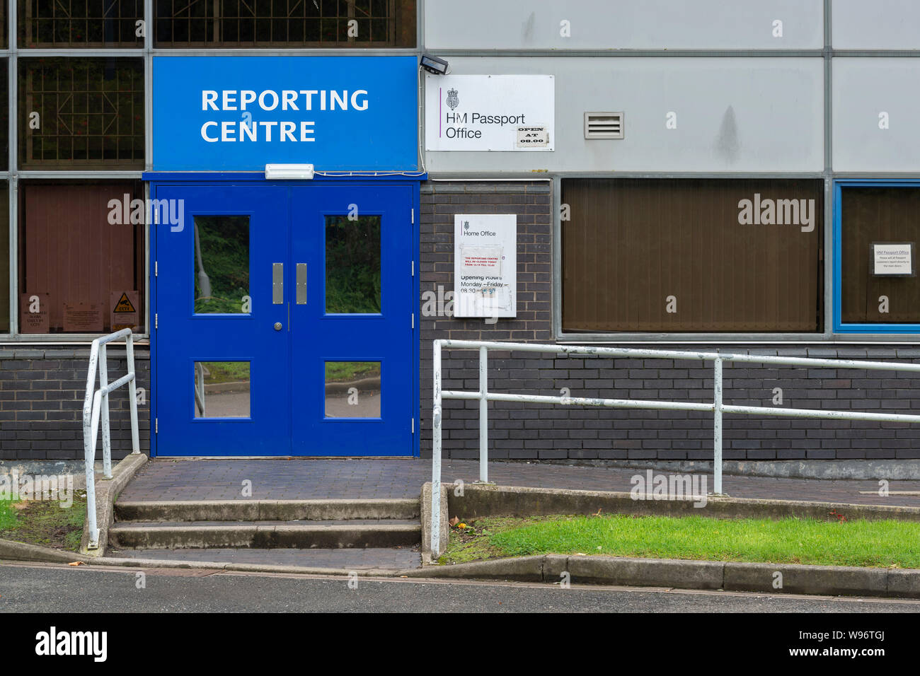 HM Passamt und Reporting Center in Salford Quays, Manchester, Großbritannien. Stockfoto