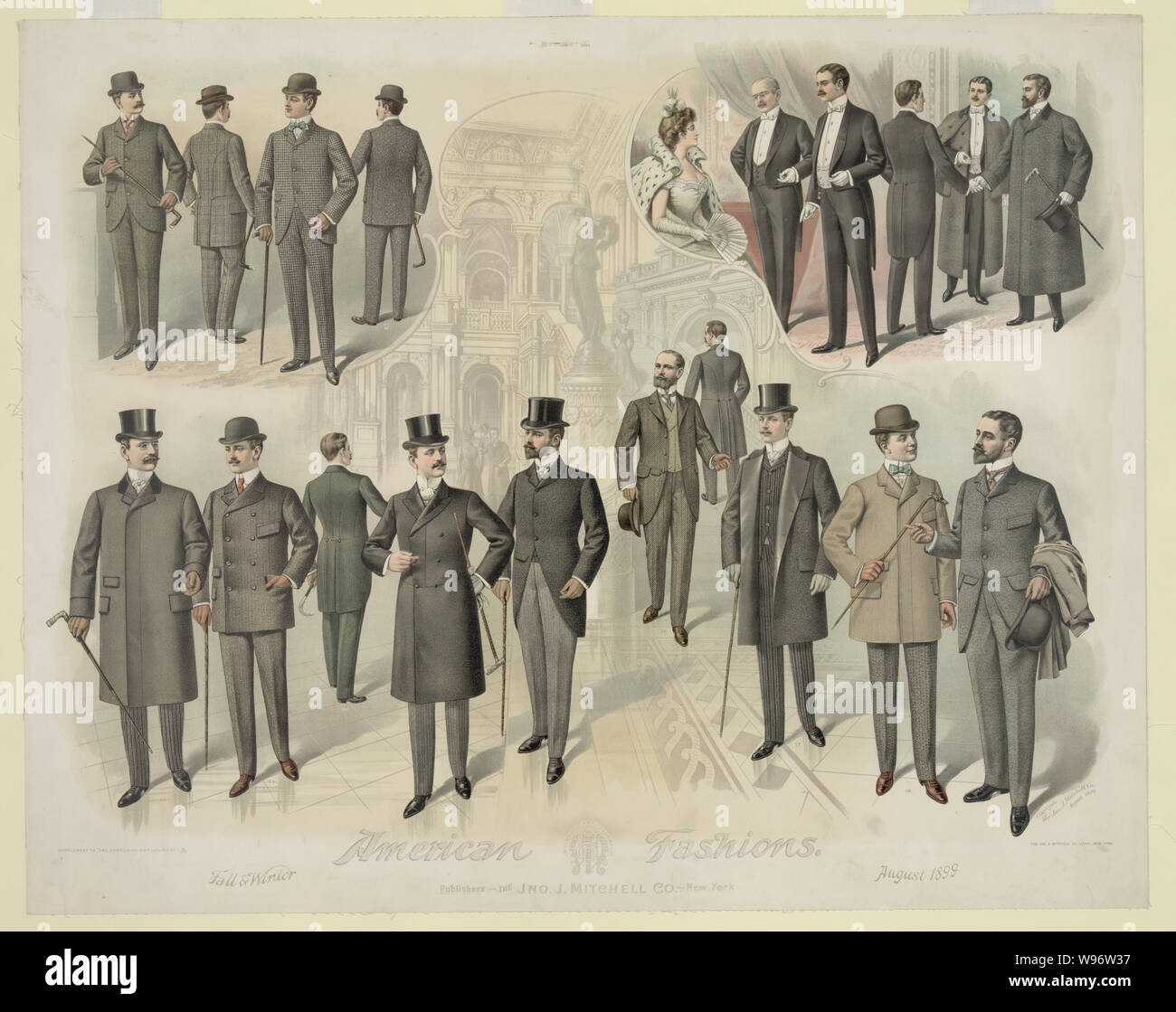 Amerikanische Mode / Die Jno. J. in der Mitchell Co.Litho., New York. Stockfoto