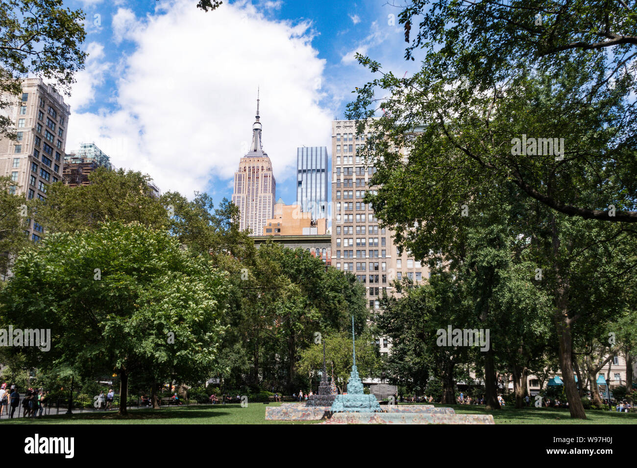 Madison Square Park liegt am Fifht Avenue und 23 nd Street, NYC, USA Stockfoto