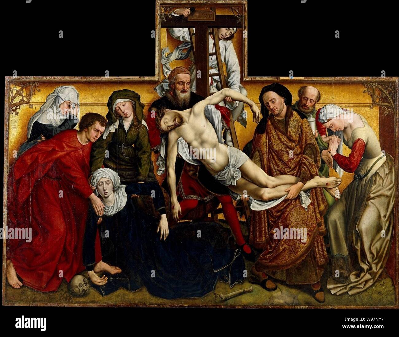 Descendimiento de la Cruz, copia del Original de Roger van der Weyden Stockfoto